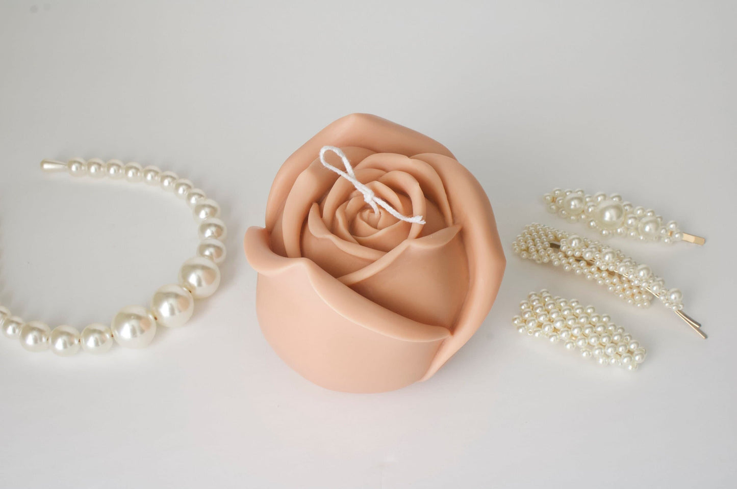 Sculptural Rose Candle