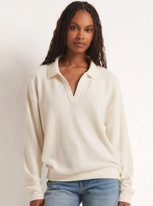 Nico Reverse Fleece Top