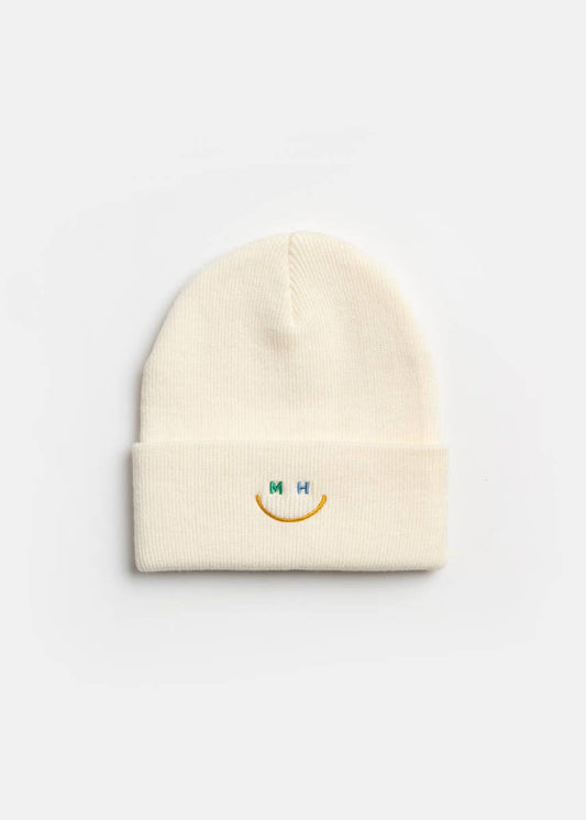 Youth Mad Hatter Smiley Cuff Beanie - Blue Multi