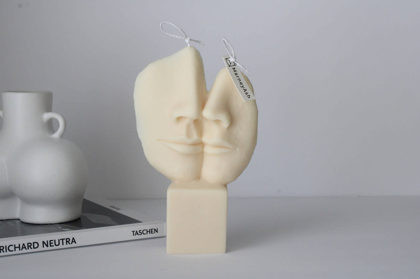 Sculptural Face Candle