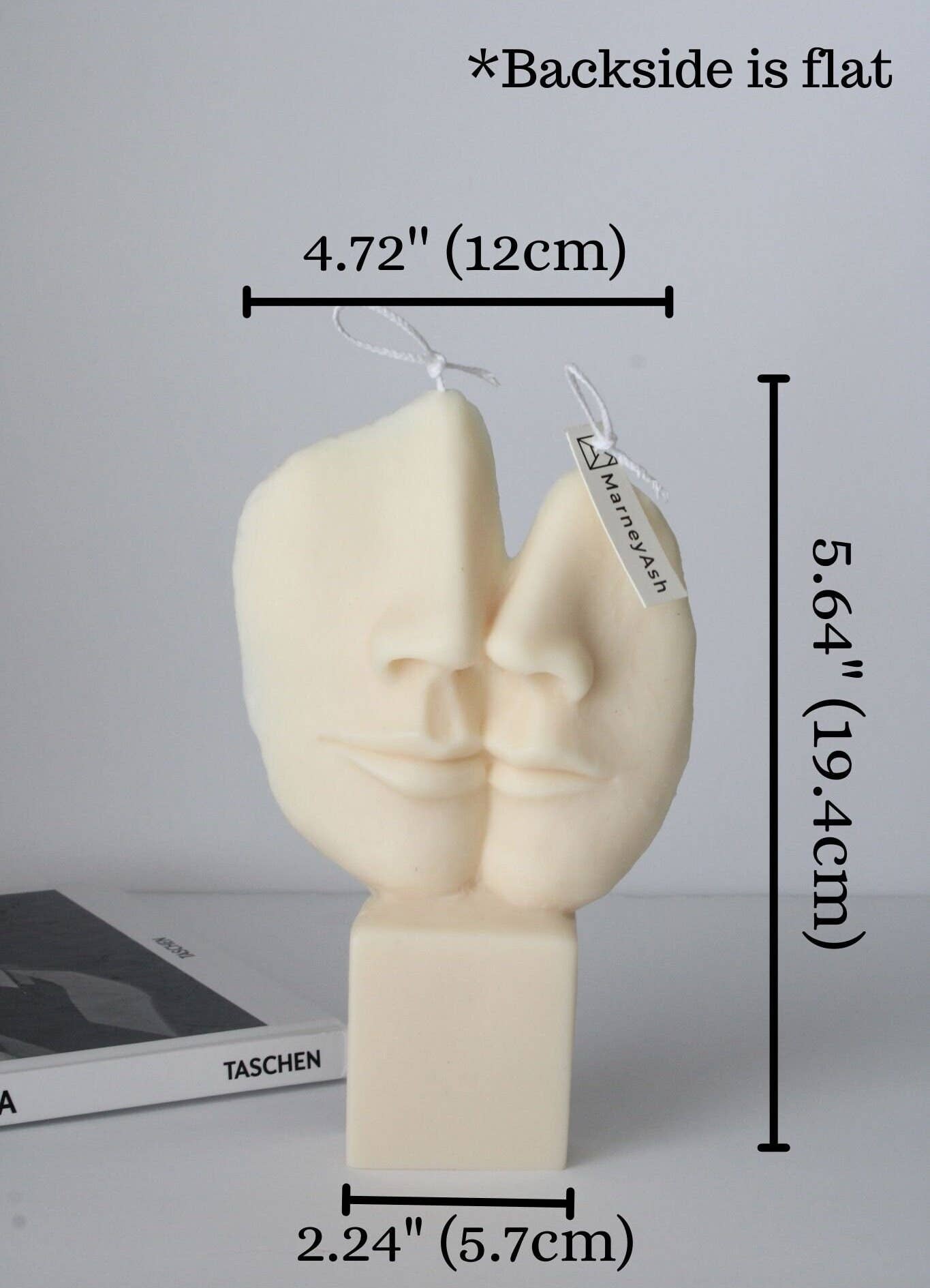 Sculptural Face Candle