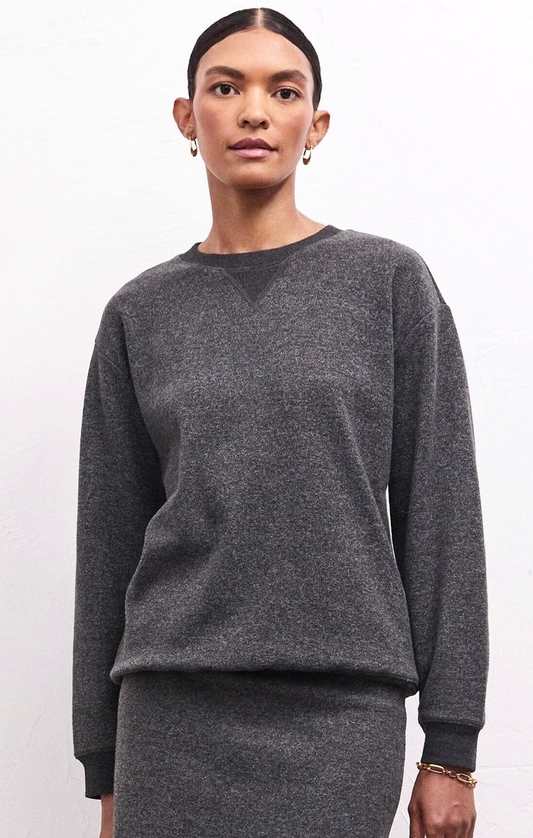 Marina Brushed Rib Sweatshirt