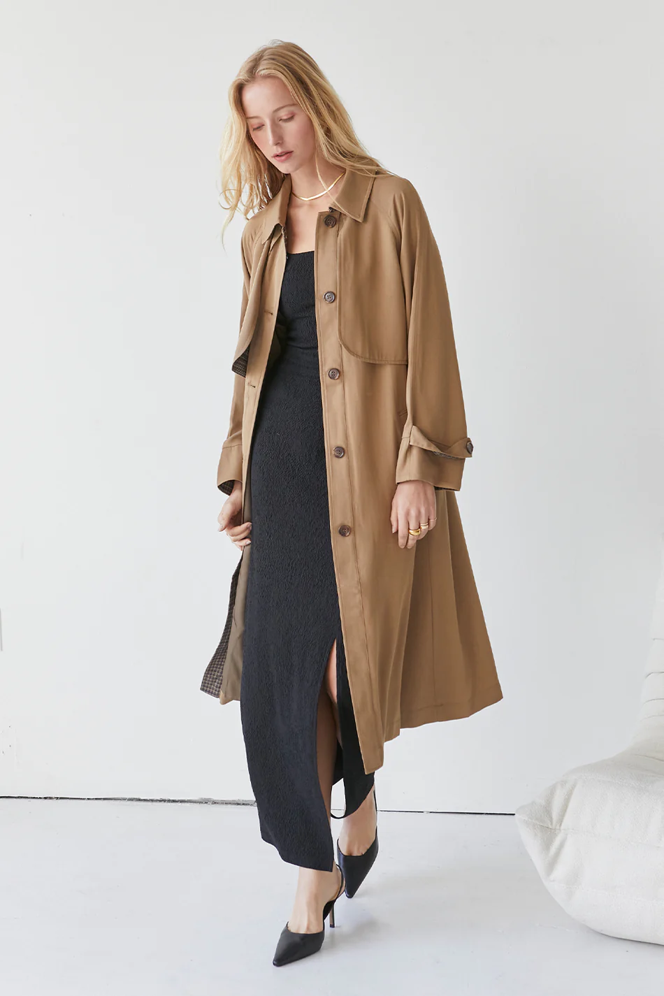 Susie Tencel Trench Coat