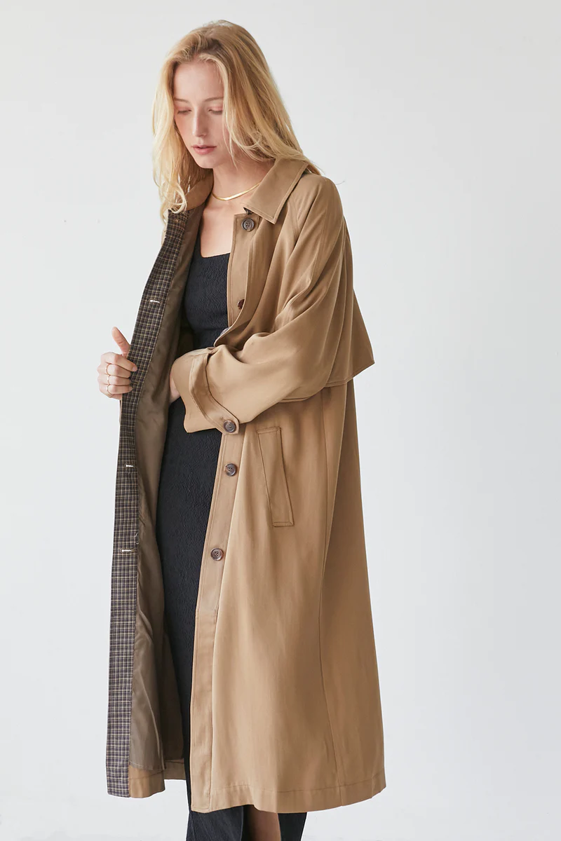 Susie Tencel Trench Coat