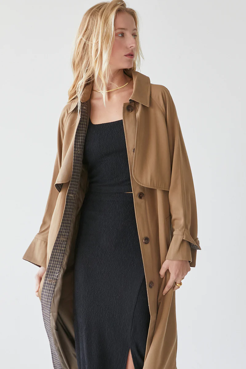 Susie Tencel Trench Coat