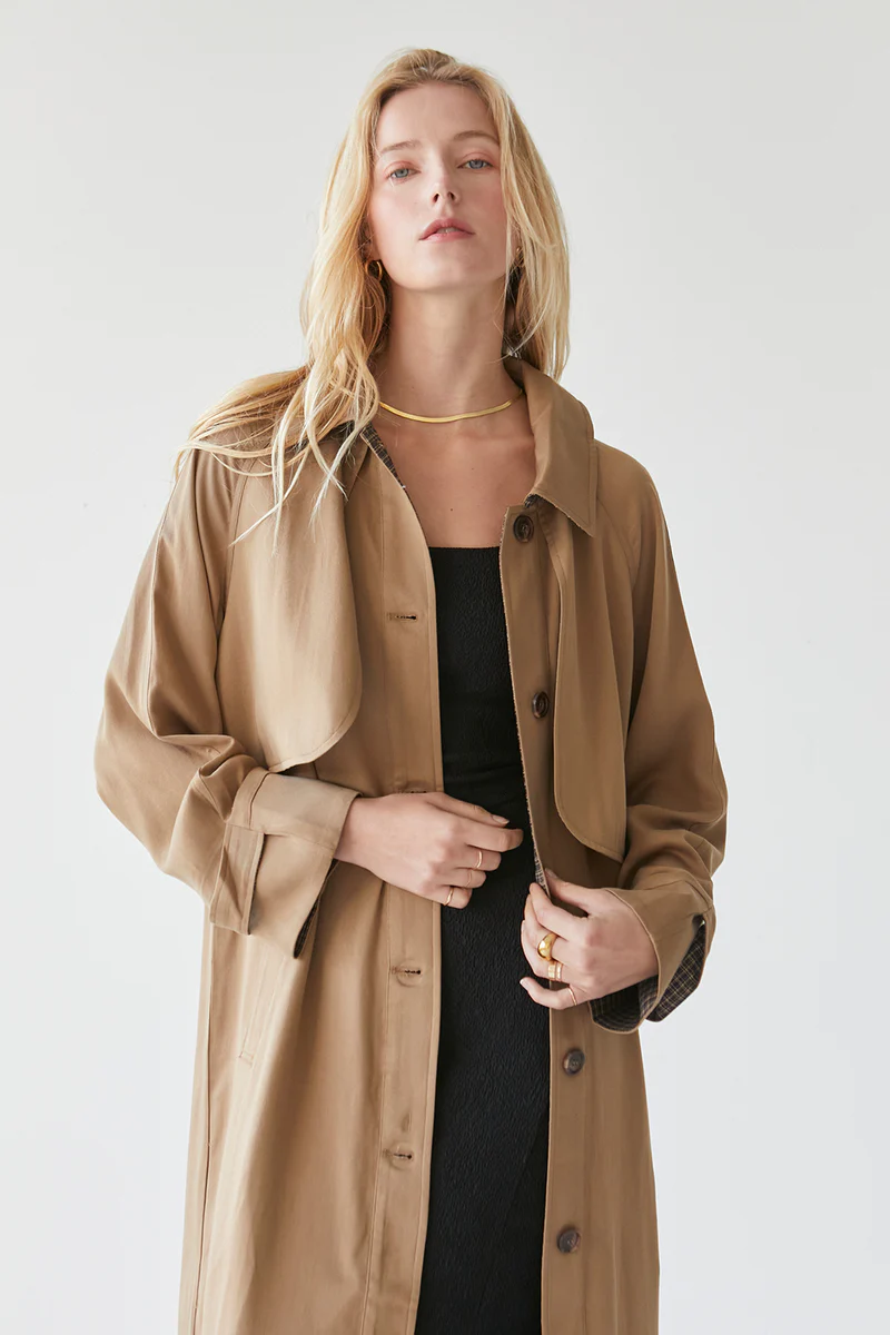 Susie Tencel Trench Coat