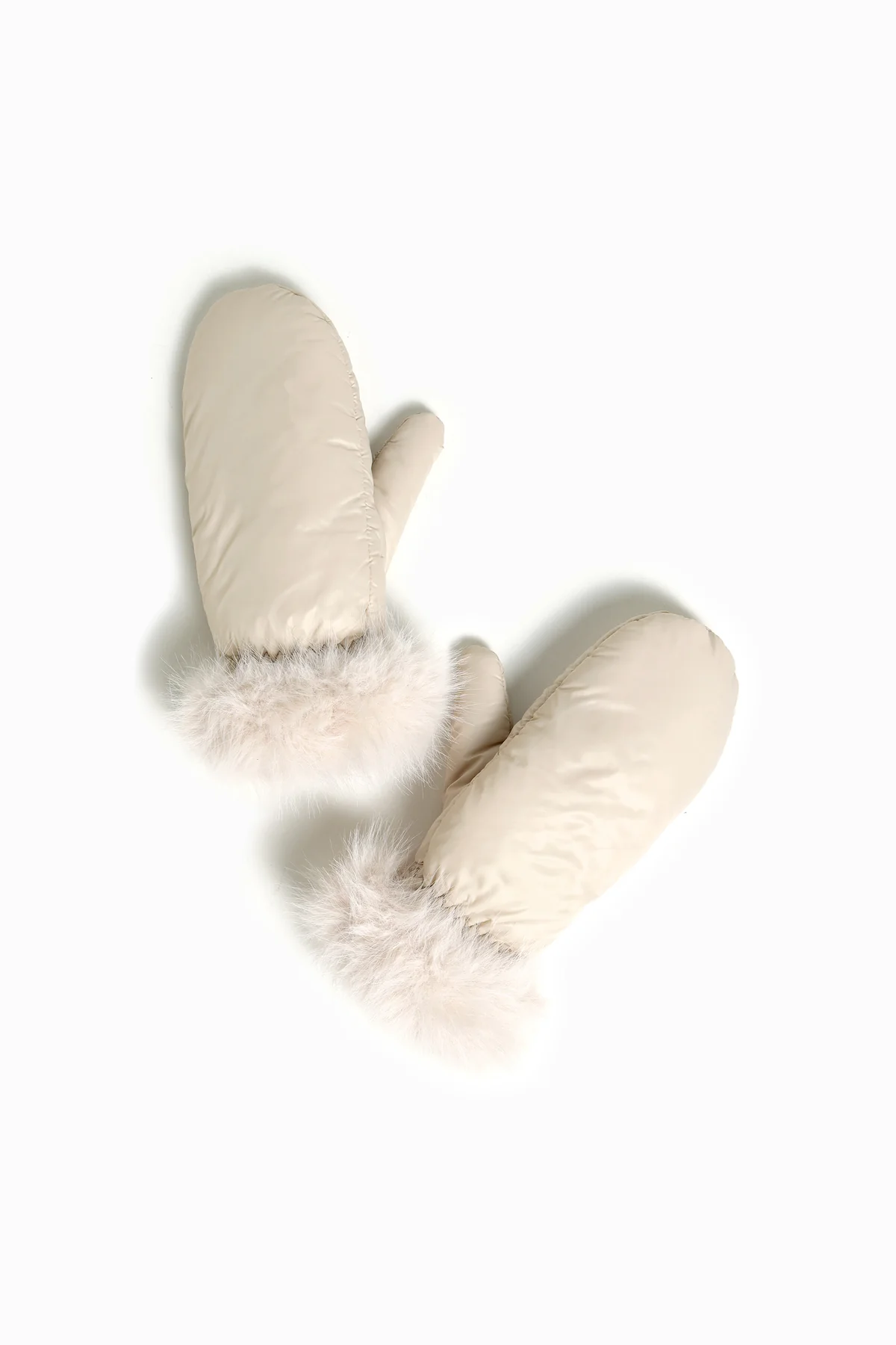 Satin Finish Puffer Mittens