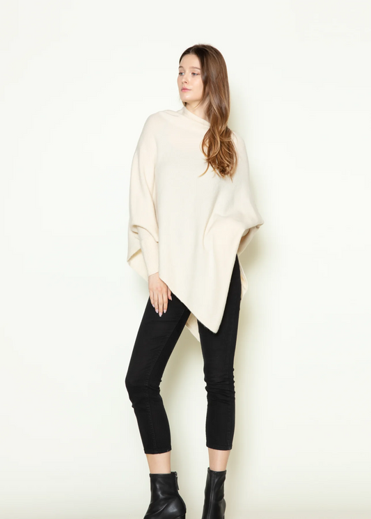 Asymmetric Poncho Sweater