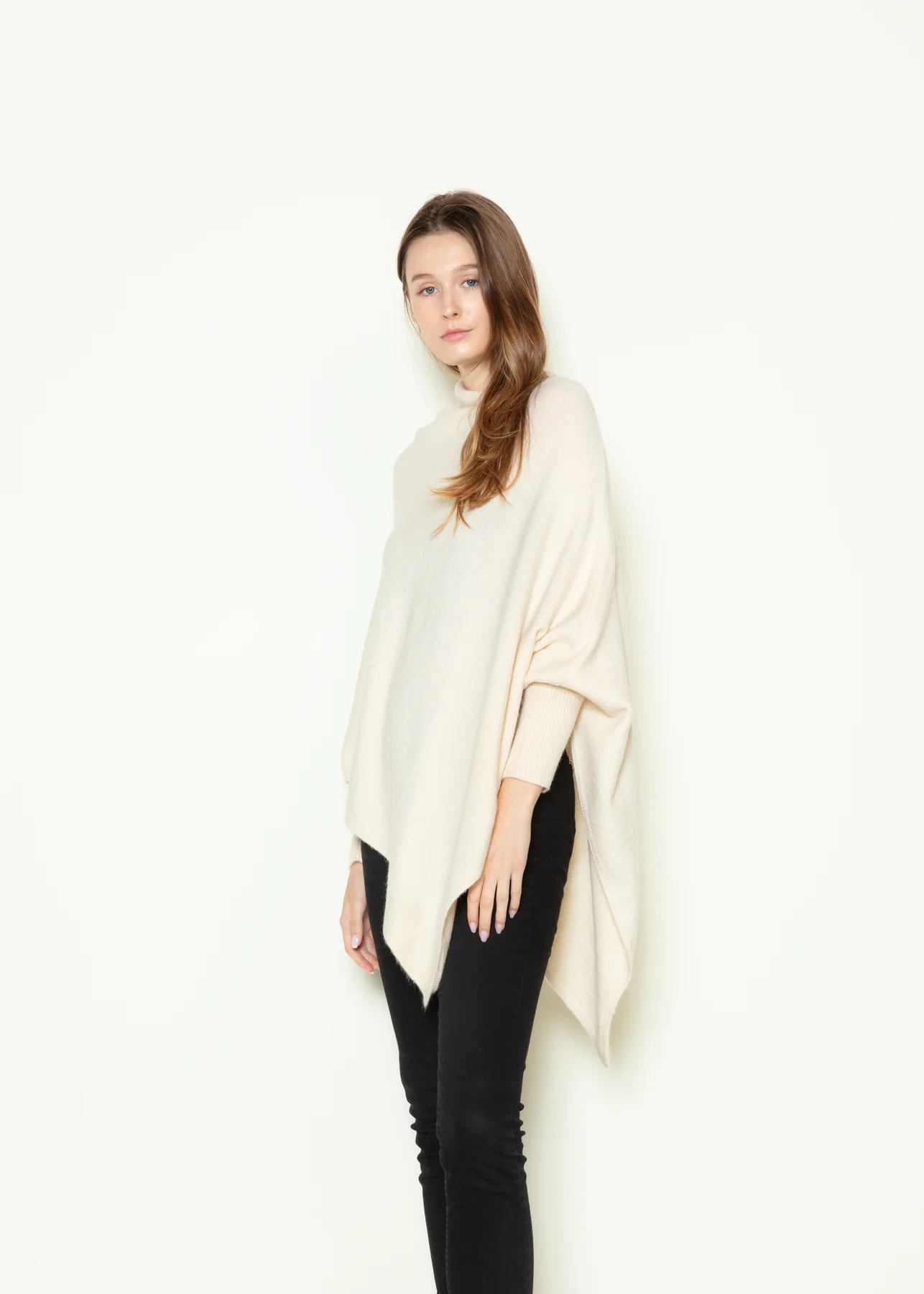 Asymmetric Poncho Sweater