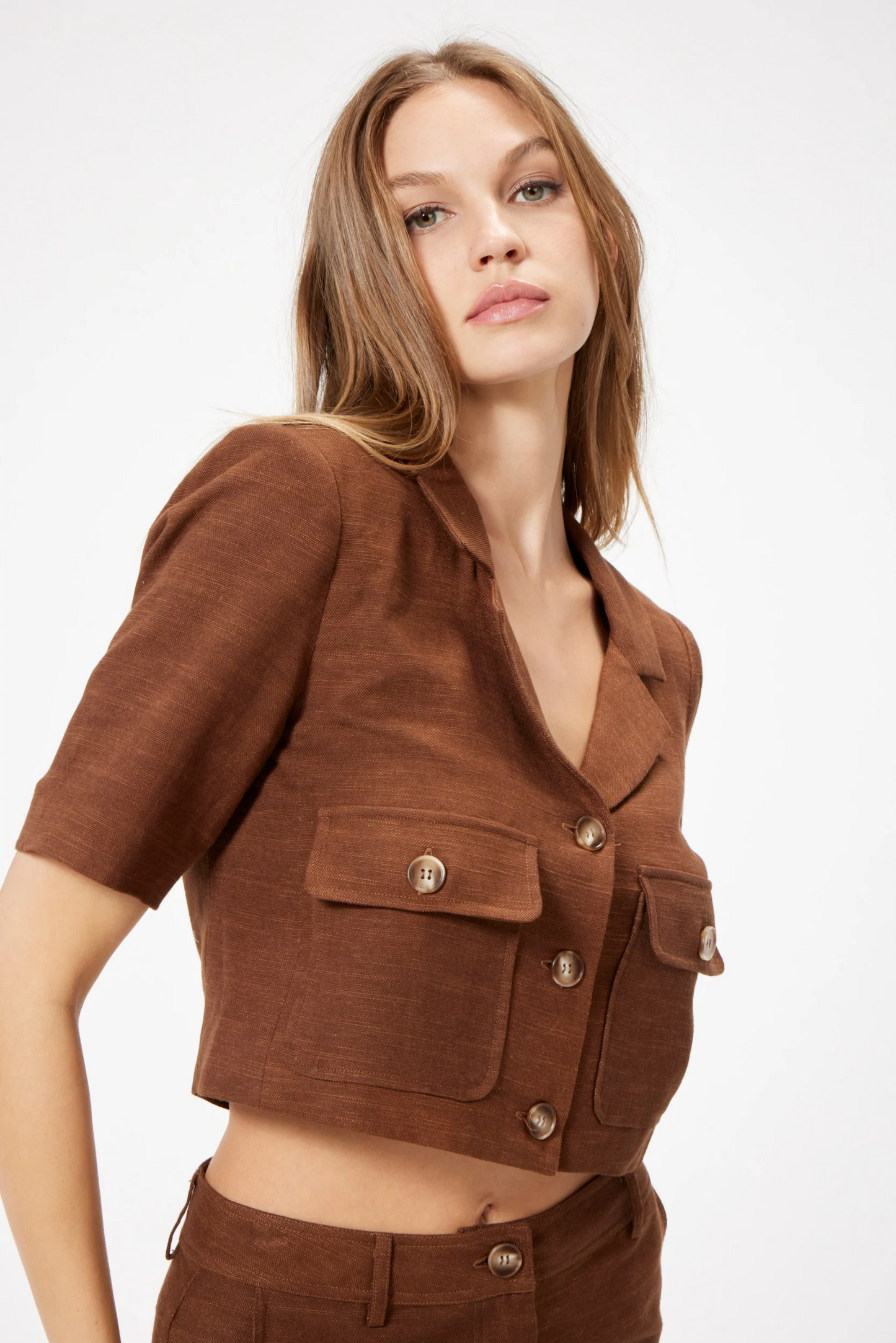 Pauline Cropped Suit Jacket