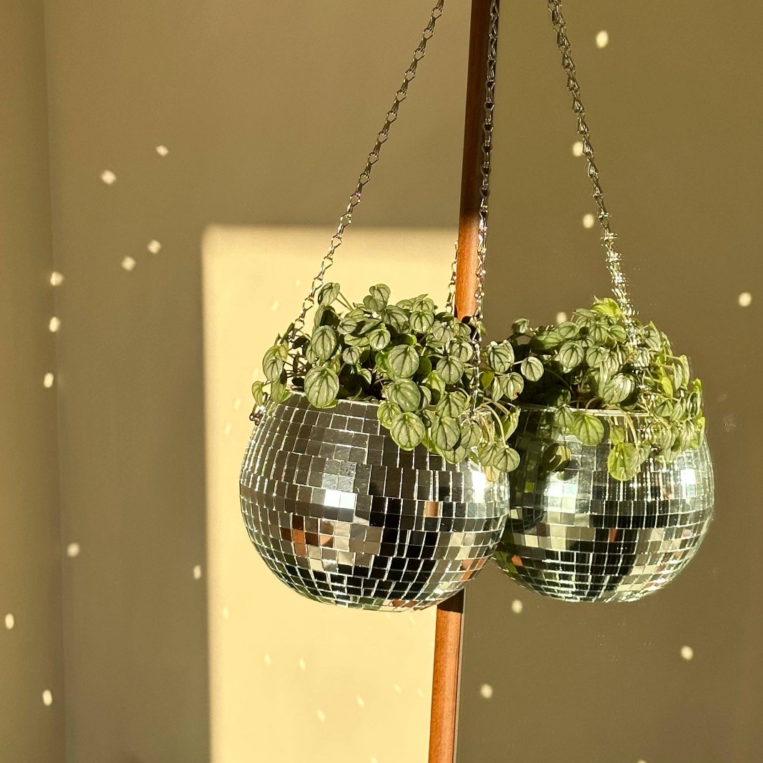 Disco Ball Planter - 8"