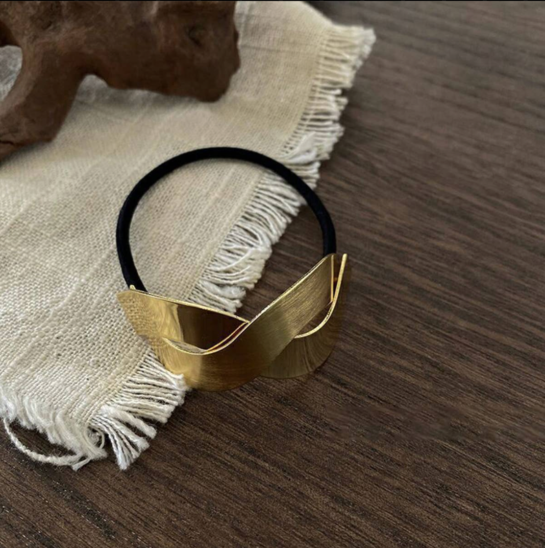 Metal Accent Hair Tie