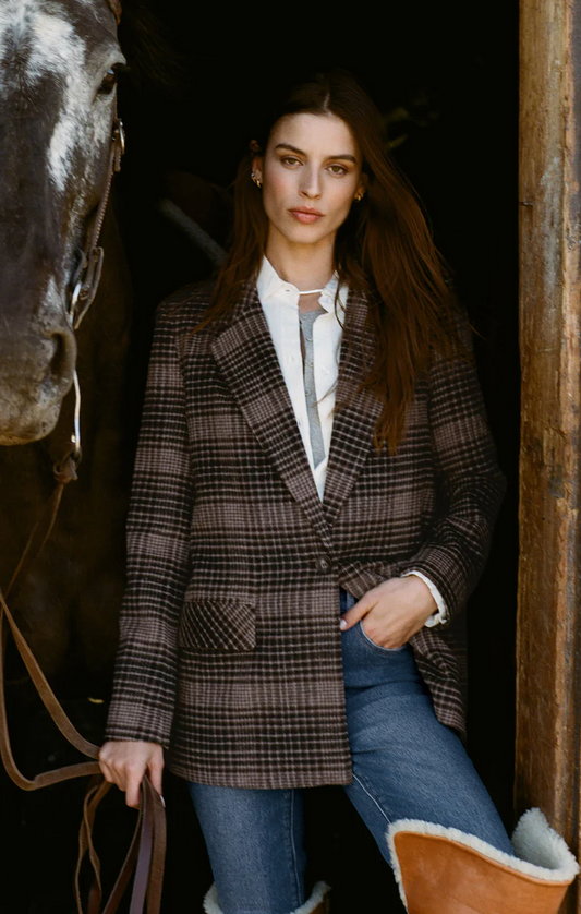 Kingston Relaxed Plaid Blazer