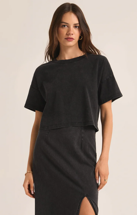Sway Cotton Jersey Cropped Tee