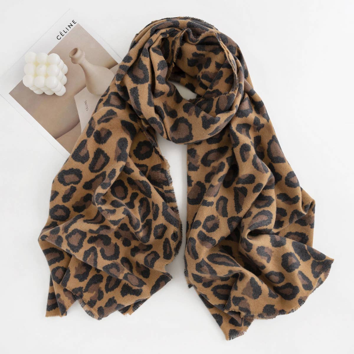 Leopard Twill Scarf