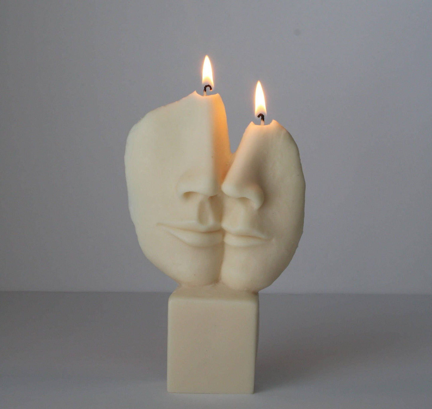 Sculptural Face Candle