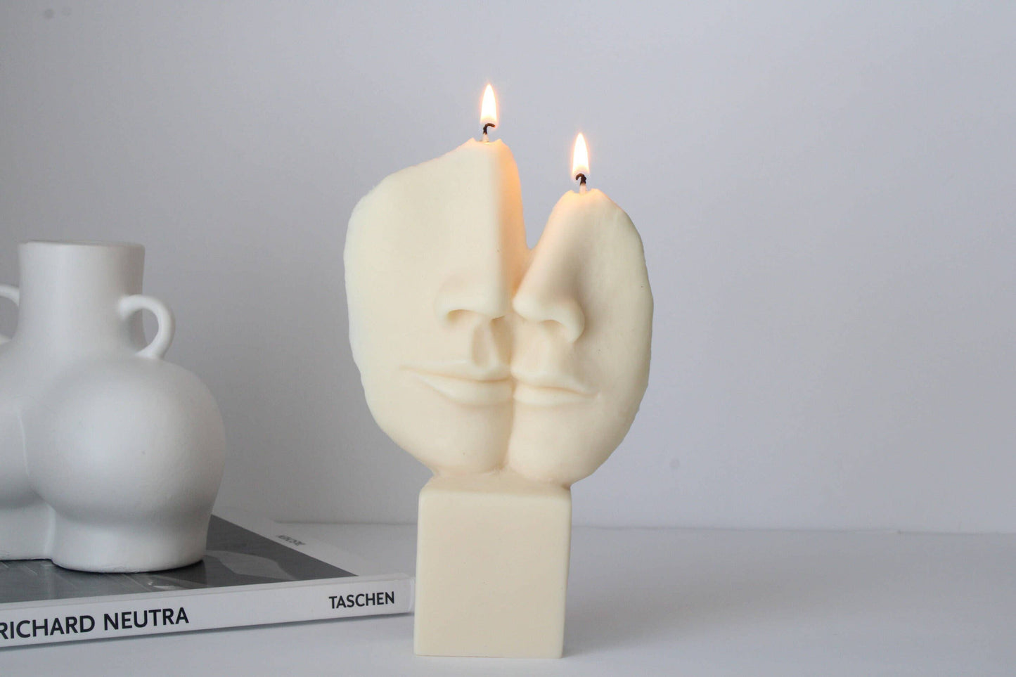 Sculptural Face Candle