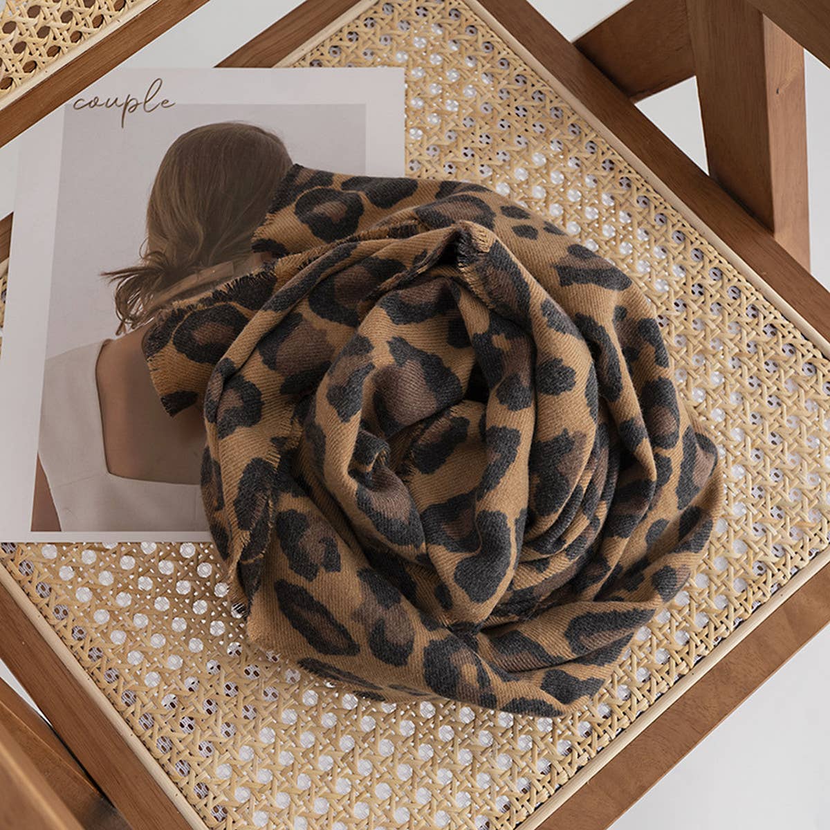 Leopard Twill Scarf