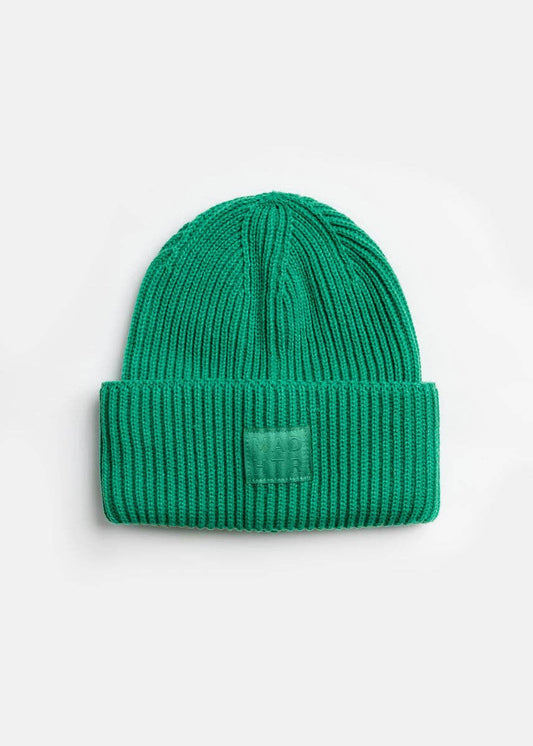 Adult Mad Hatter Ribbed Knit Beanie - Kelly Green