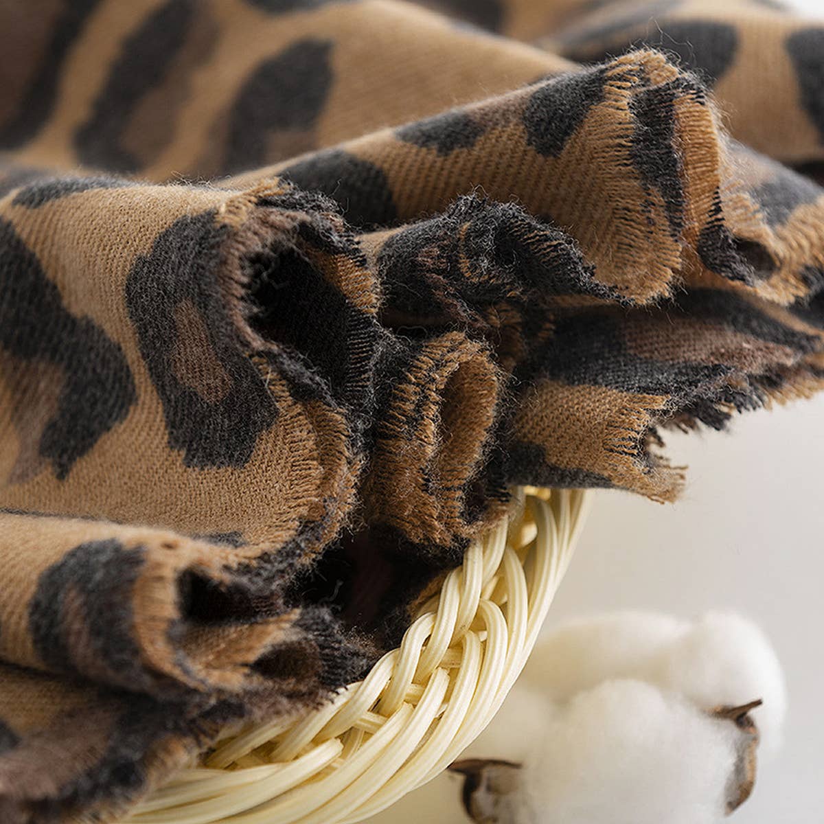 Leopard Twill Scarf