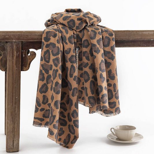 Leopard Twill Scarf