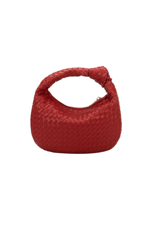 Drew Small Vegan Woven Handbag