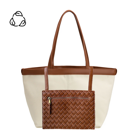 Priscilla Saddle Canvas Tote