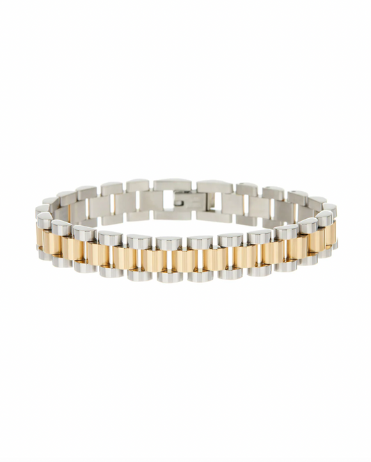 Luv Aj Two-Toned Timepiece Bracelet