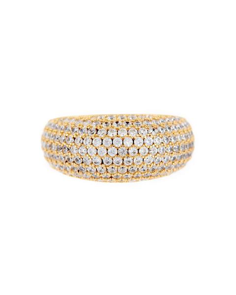 XL Pave Tube Ring